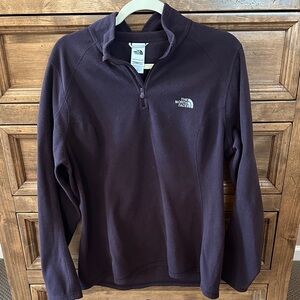 The North Face Women’s XL Quarter Zip Fleece Pullover Plum Purple